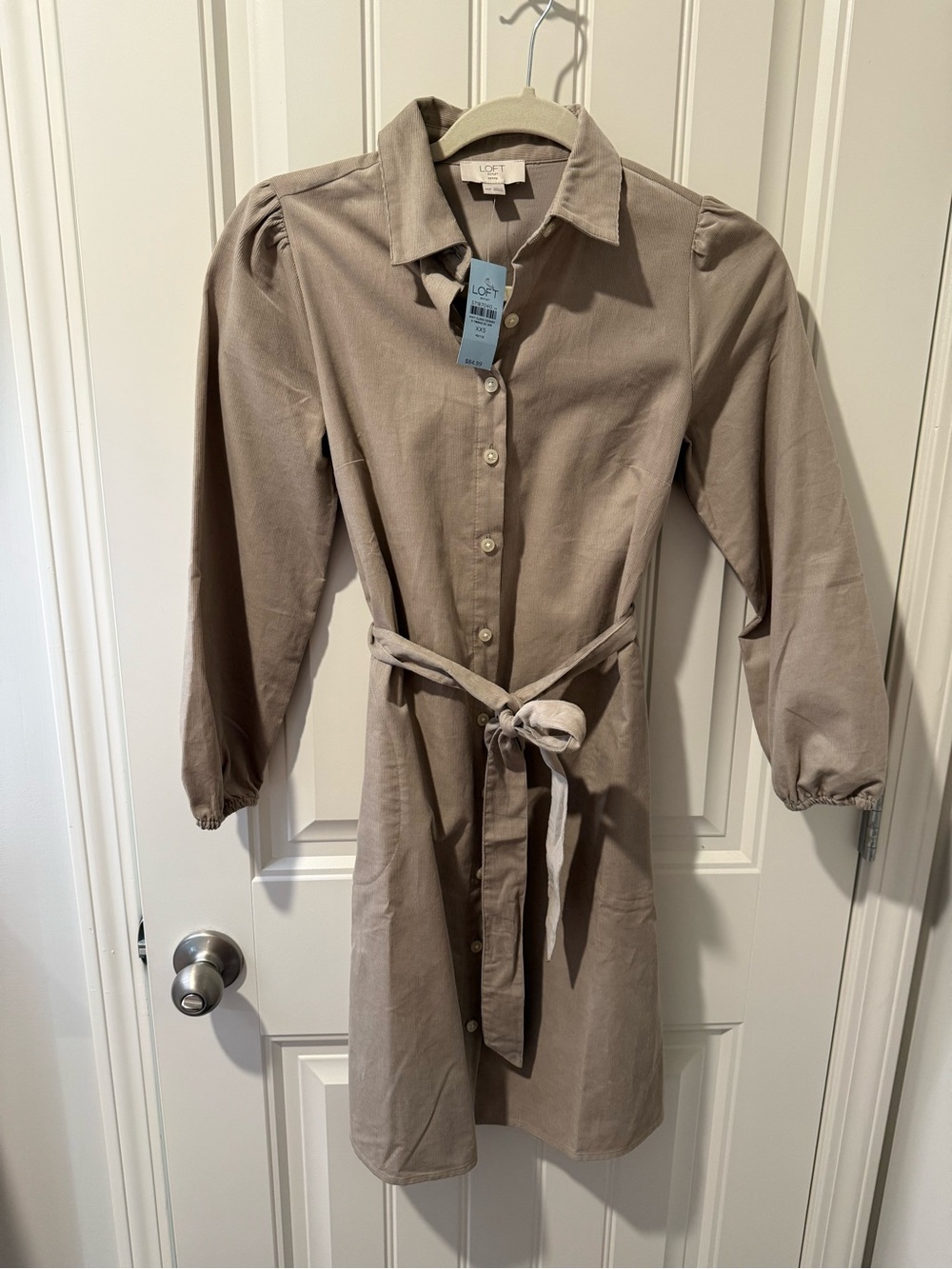 NWT Loft Corduroy Shirt Dress Size XXSP